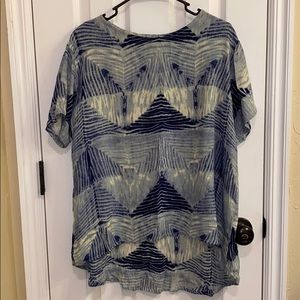 Anthropologie Tops - Anthropologie • Bel Kazan Blue Tie Dye Blouse (M) Anthropologie Tops - Anthropologie • Bel Kazan Blue Tie Dye Blouse (M)